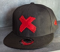 X marks the spot snapback cap